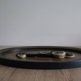 Wooden painting old car country corner 60s