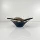 Coupe en verre fumé soufflé de forme libre, 1970
