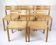 Set Of Five Dining Chairs Model 401 Made In Oak By Jørgen H. Møller