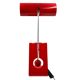 Mauro Martini, red 'Picchio' woodpecker table lamp, F.lli Martini Italy 1970s