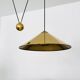 Adjustable Brass Keos Pendant Lamp with Counterweight by Florian Schulz