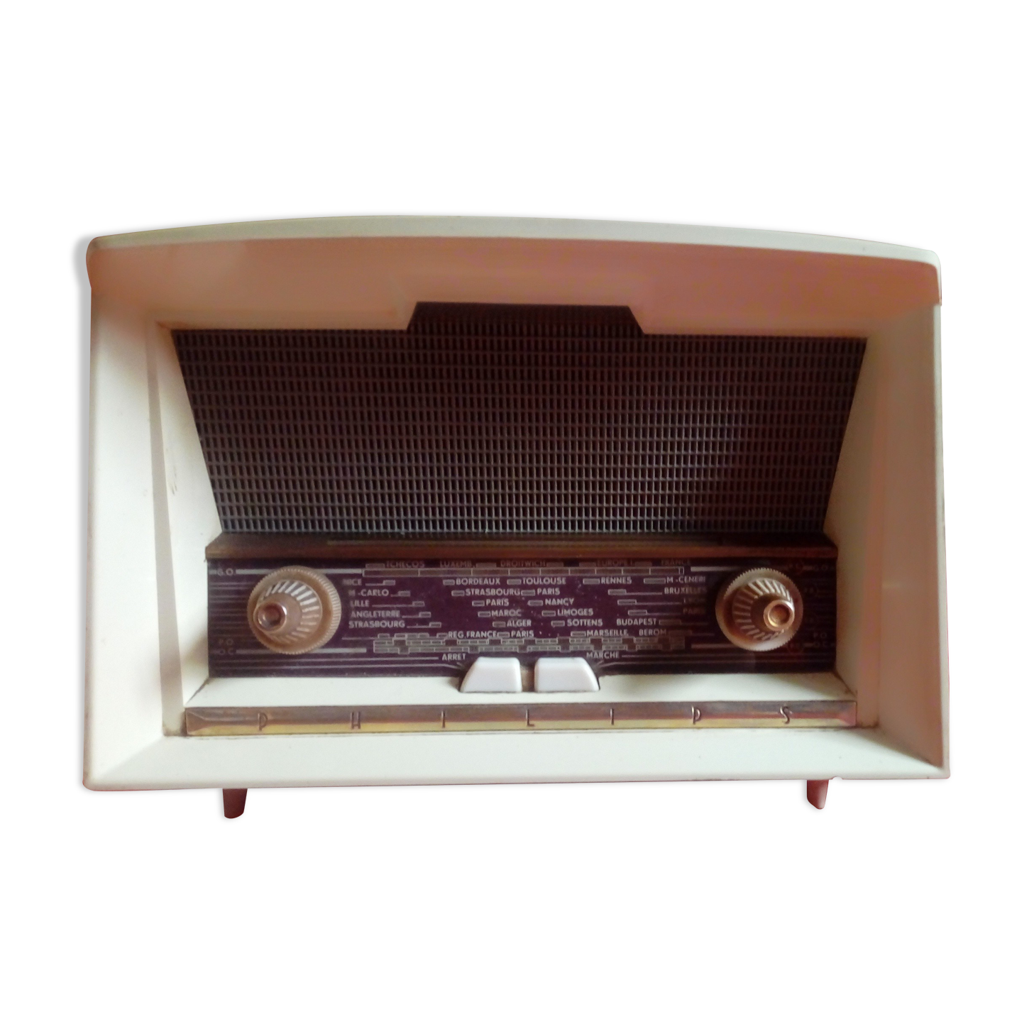 Radio à lampes philips