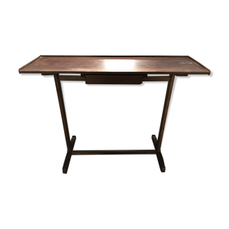 Wooden console with vintage drawer