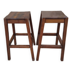 Paire de tabourets vintage