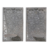 pair of vintage wall candle holders