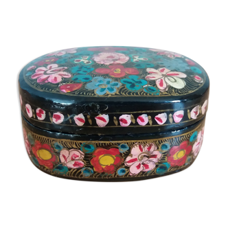 Indian box decorated with flowers