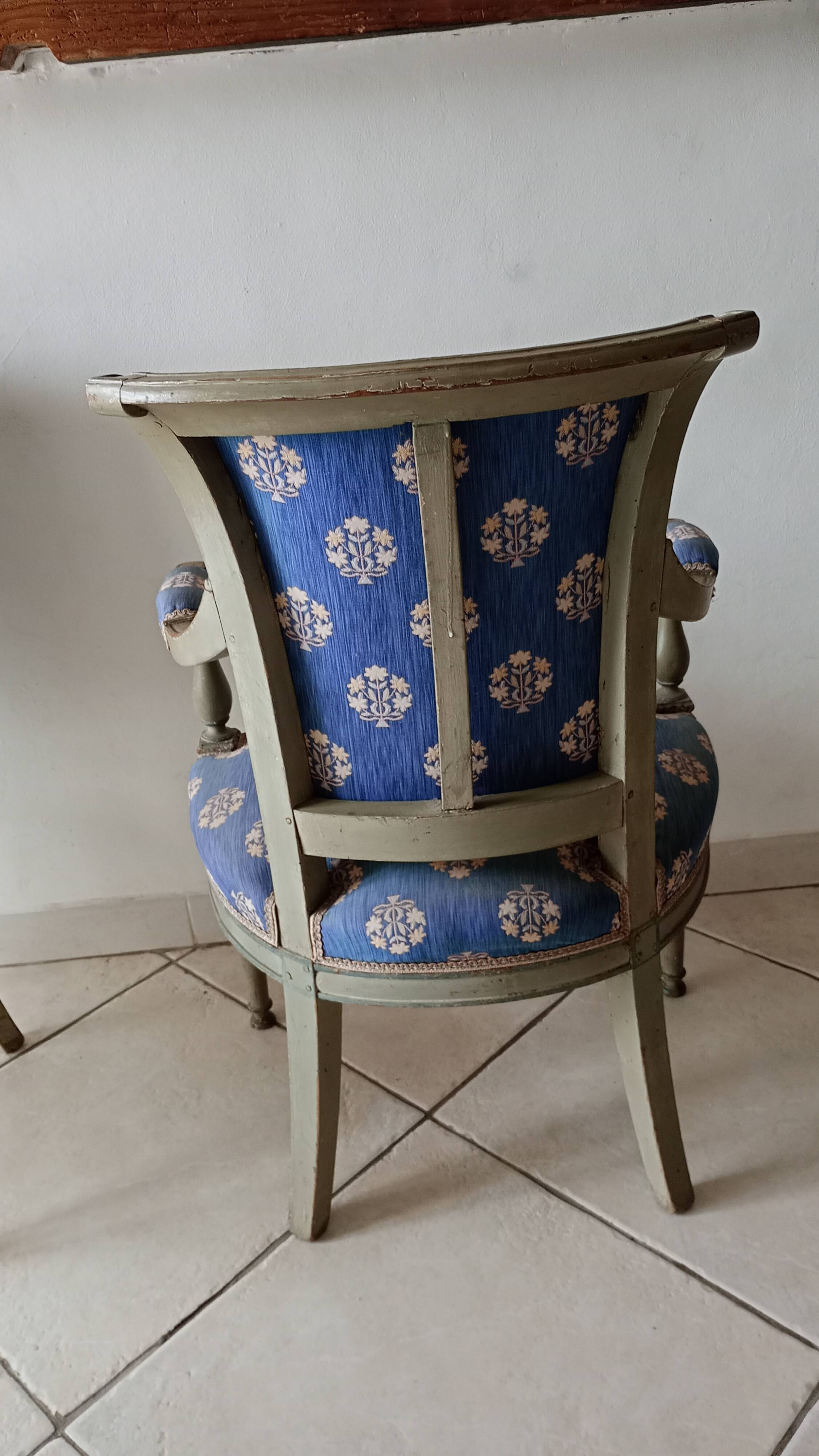 pair of Directoire armchairs