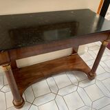 Console époque Empire acajou