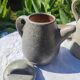 Max Idlas coffee maker, smooth green stoneware