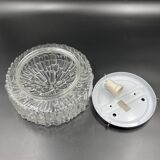 Massive molded glass ceiling light