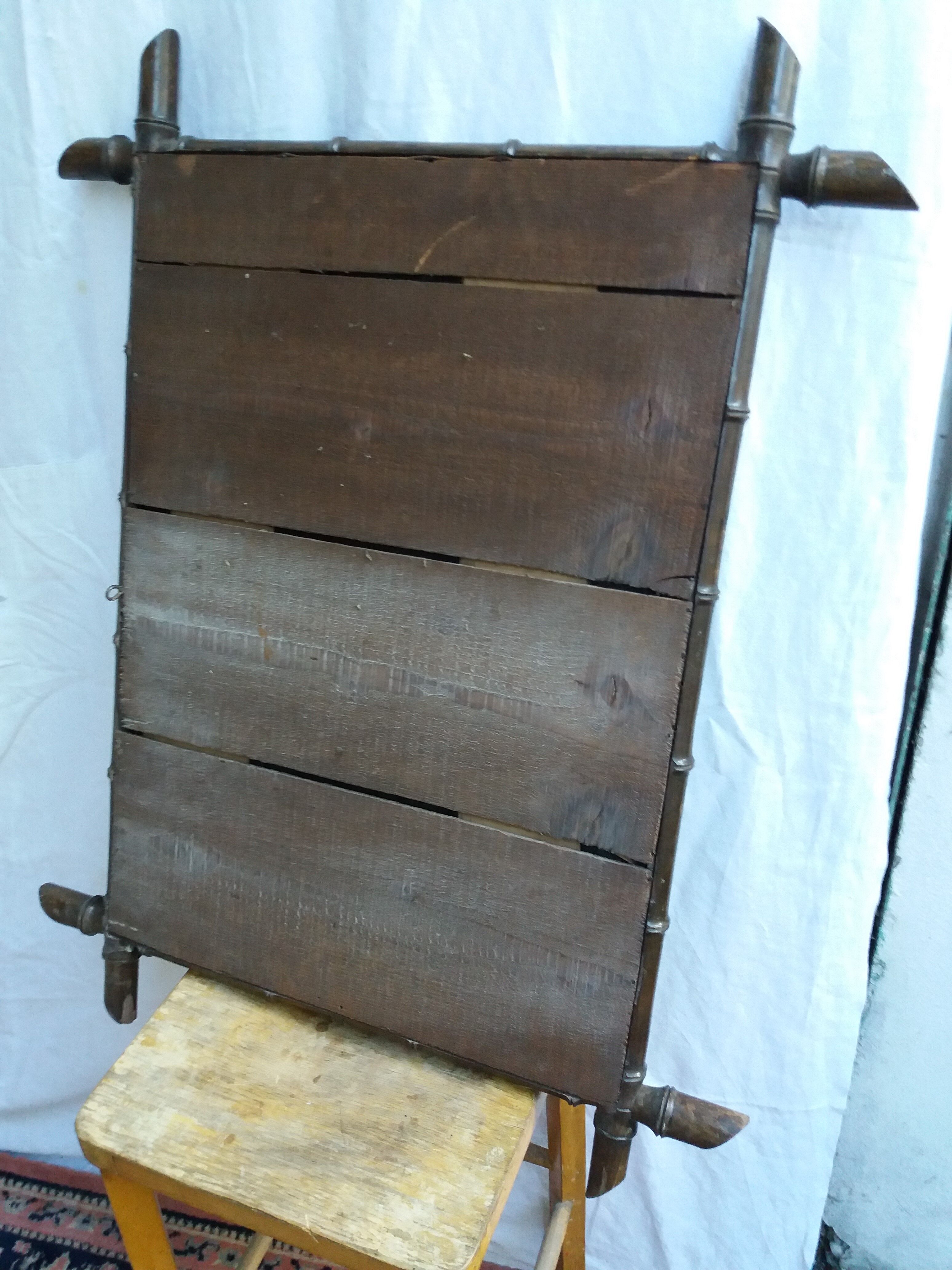 Mirror vintage bamboo 77.5 x 61 cm