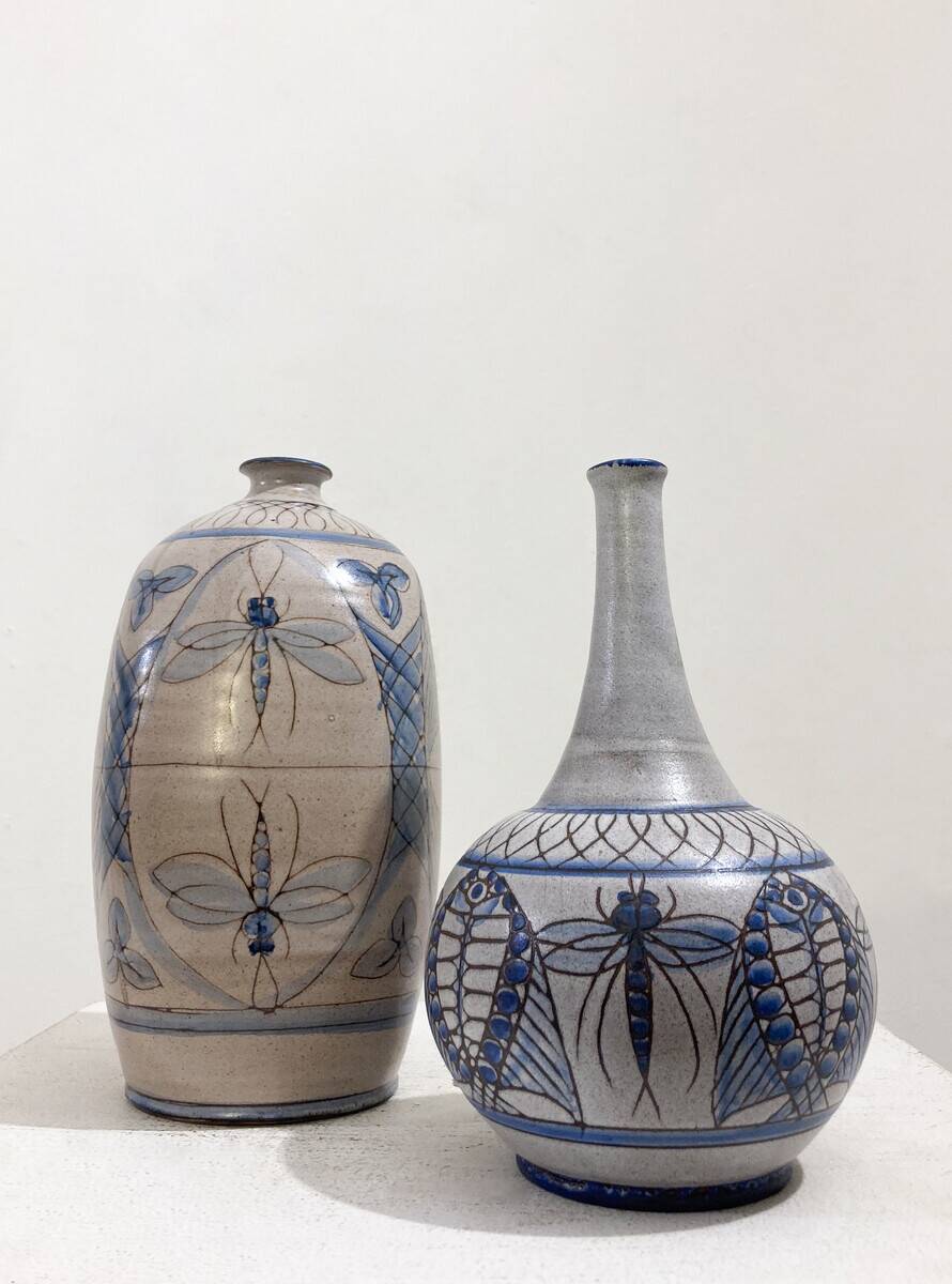 Mid-Century Modern Set of Ceramic Vases