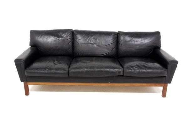 Canapé scandinave ''Åland'' en cuir, Möbel-Ikéa, Suède, 1960