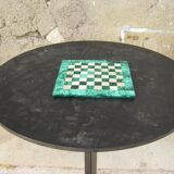 Malachite and stone chess board