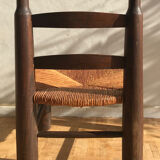 Wooden chair and straw 1950