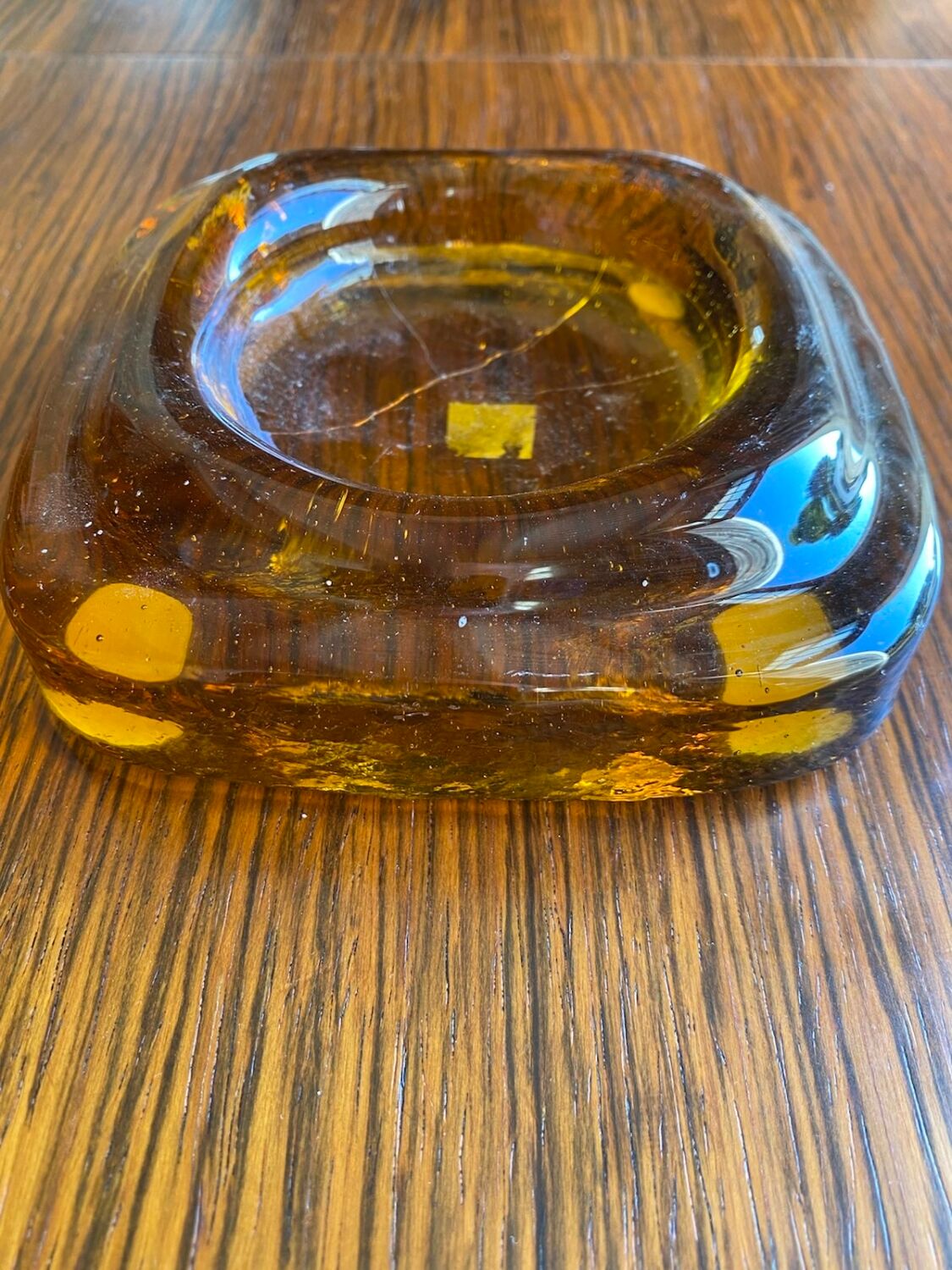 Cendrier en verre année 1970 italien