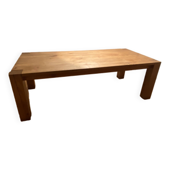 Designer table in solid oak bigfoot brand e15 designer philippe nainzer
