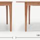 Solid oak extension table scandinavian style