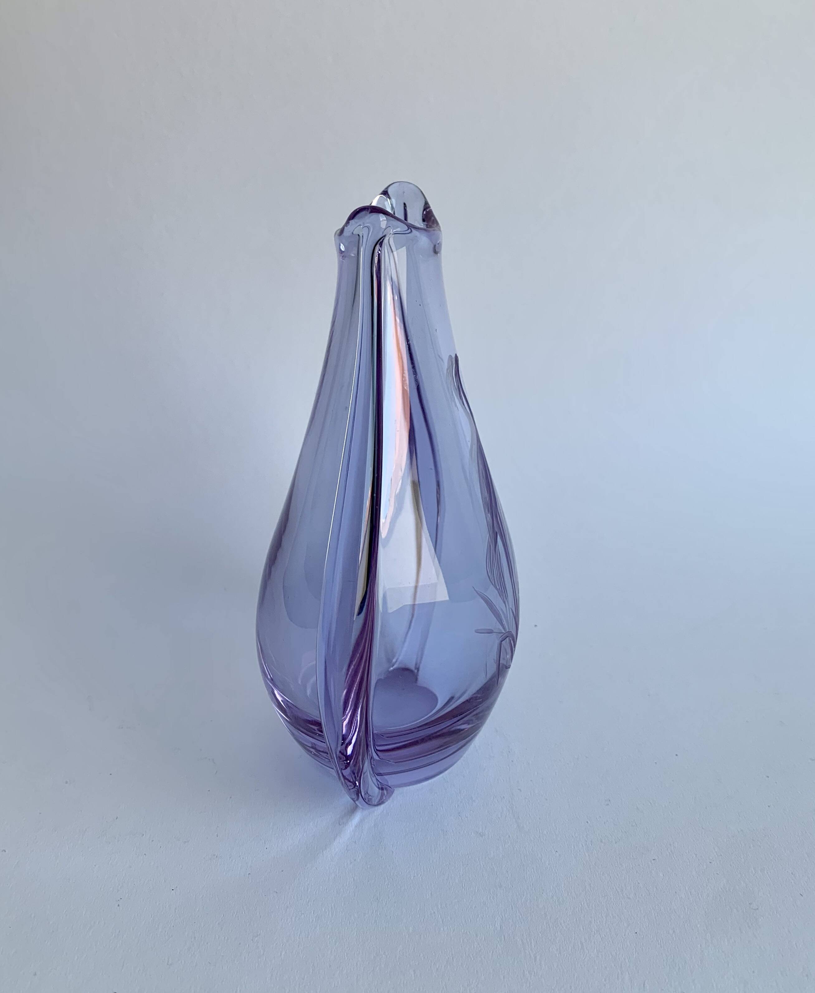 Vase by M. Klinger for Bohemian Glass, Czechoslova