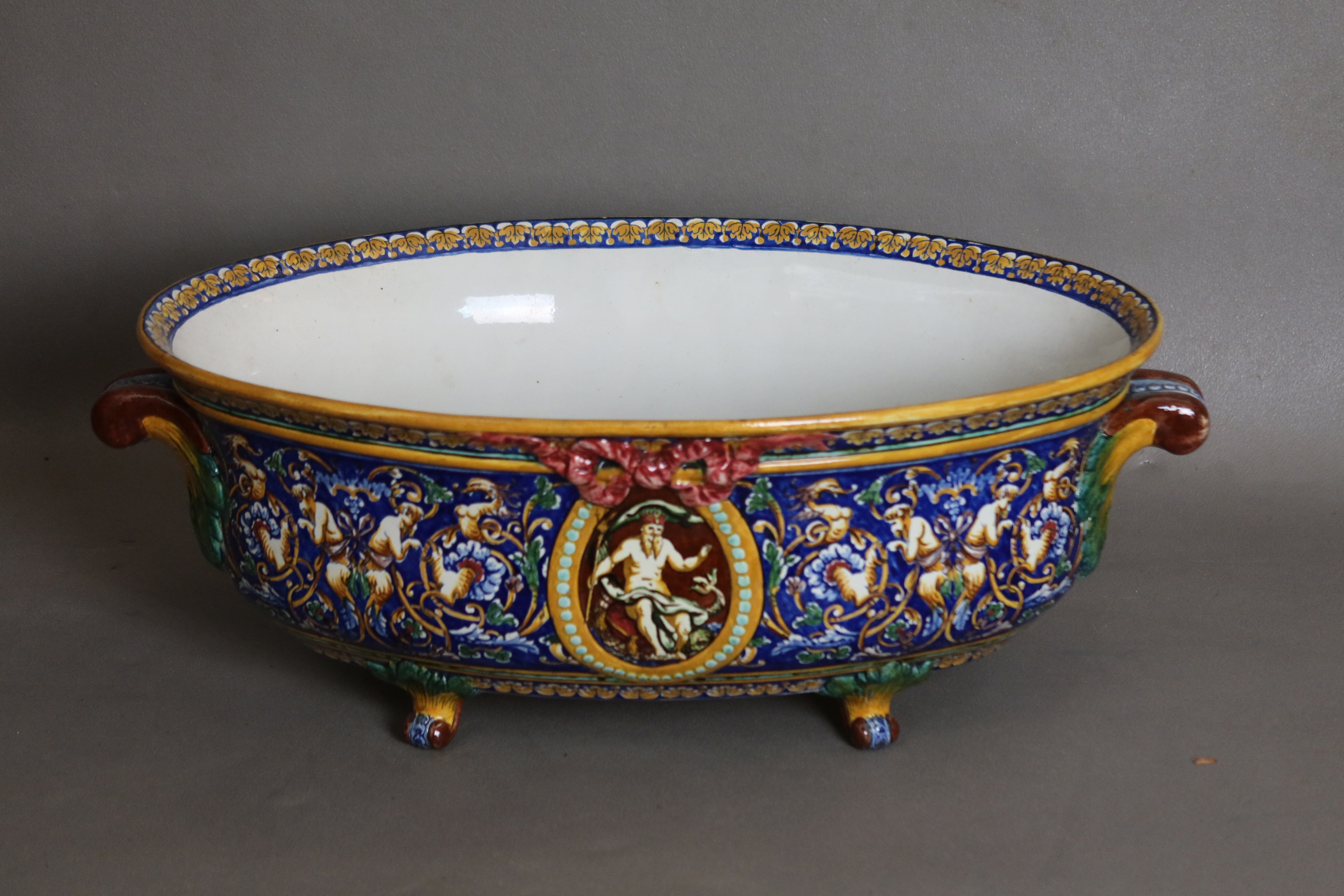 jardinière en faience de Gien