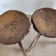 2 Tabourets Tripodes de Berger, de Vacher, Début du XXème siècle