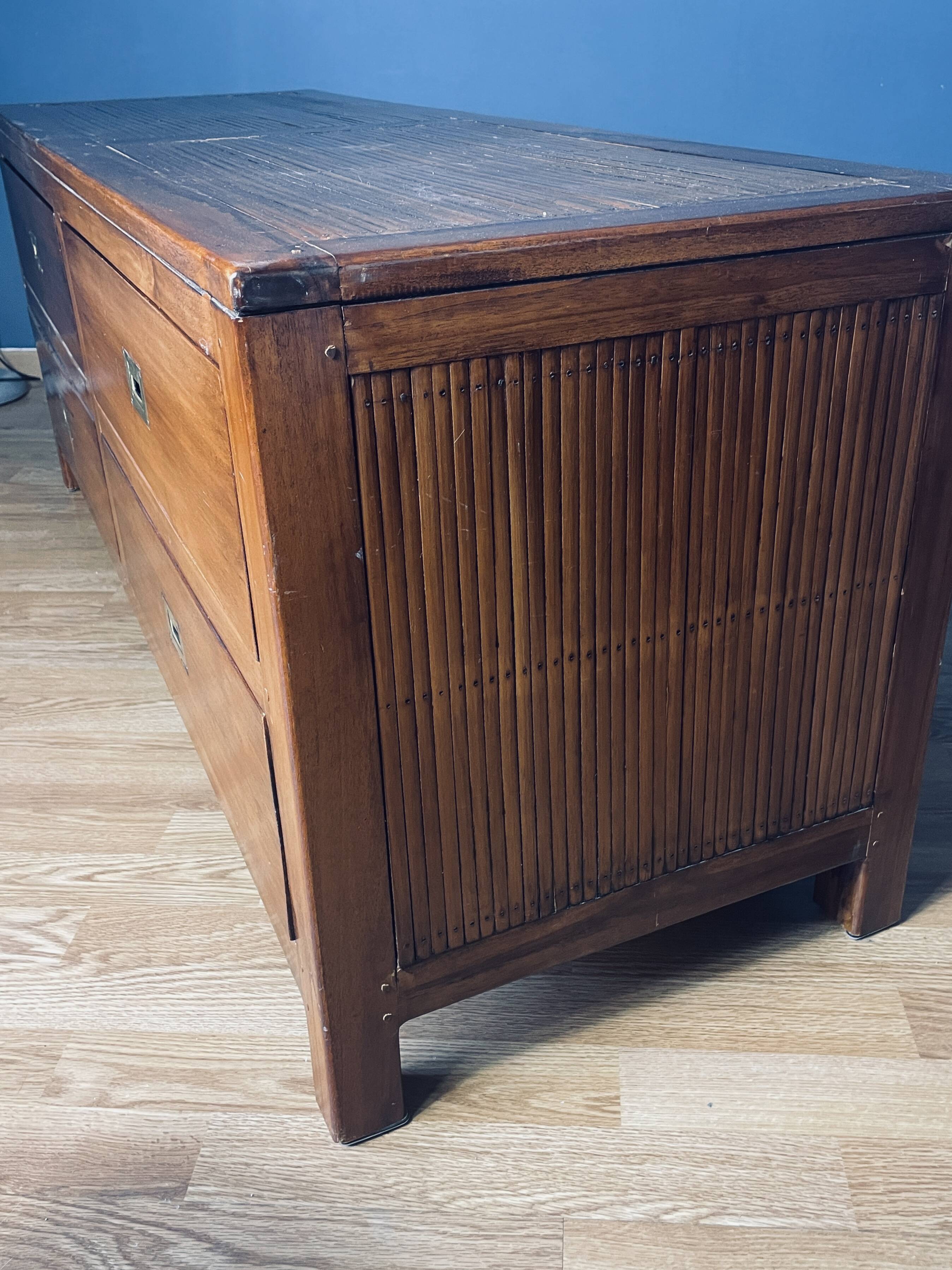 Solid Mahogany Wood TV Cabinet
