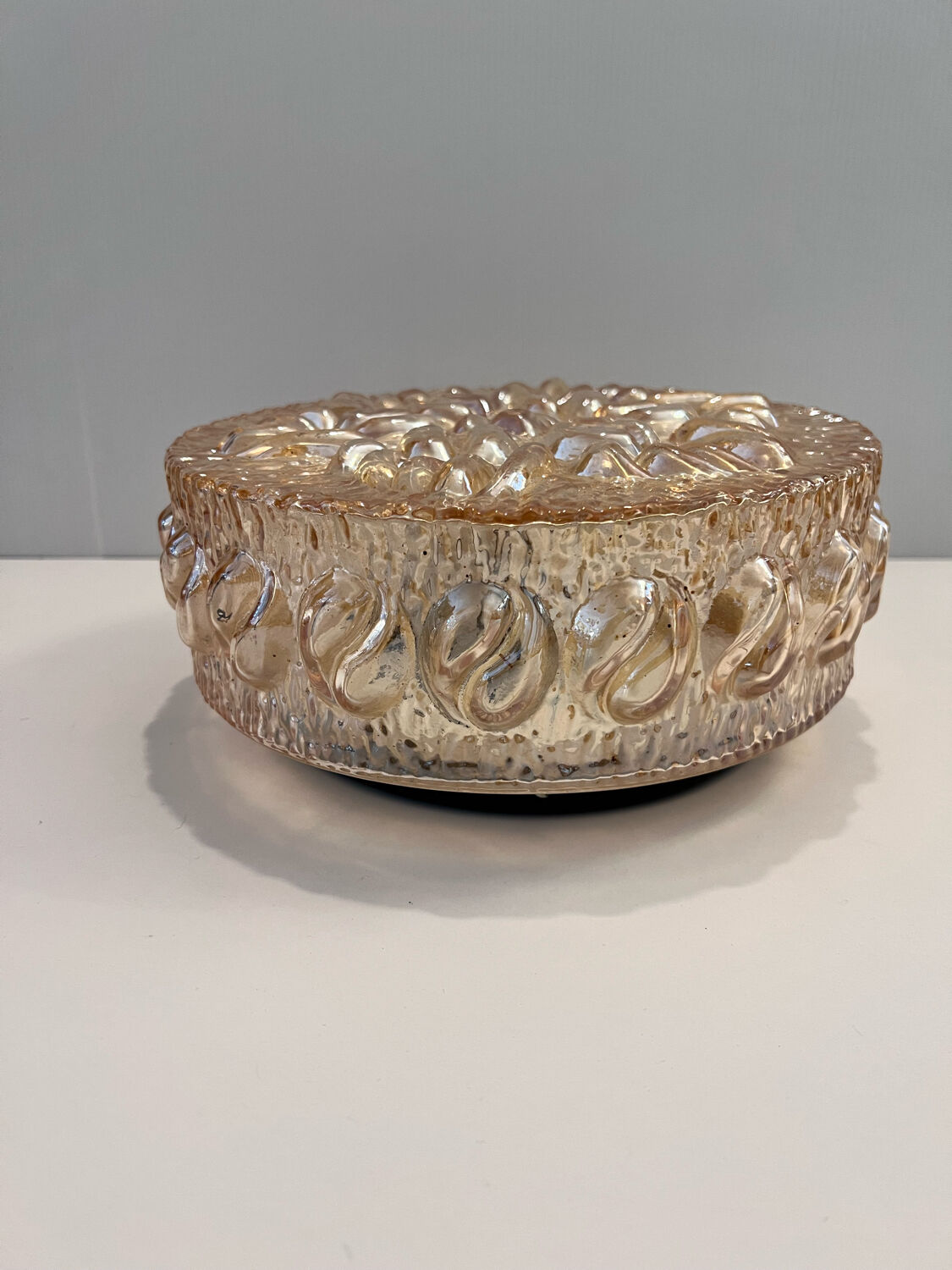 Helena Tynell amber ceiling lamp for Limburg