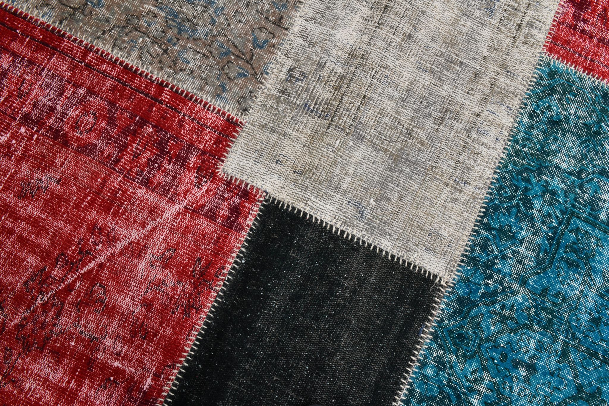 7x10 distressed multciolor vintage rug 301x220cm