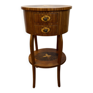 table de chevet marquetée