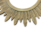 Golden metal sun mirror
