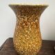 Set of 3 vases and 1 trinket tray, Honey / Fat Lava Vallauris, 1970s