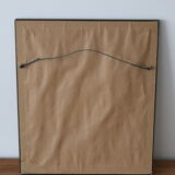 Wooden frame of magnifying glass naturalistic vintage shell