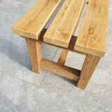 Petit banc en chêne brut