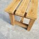 Small bench in raw oak