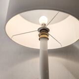 White opaline column lamp from the 1950s