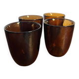 Amber glass iced glass