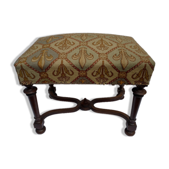 Tabouret chêne de piano style Louis XIV