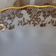 Lot de 12 assiettes blanches et or