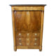 Empire secretary desk in walnut with black marble top