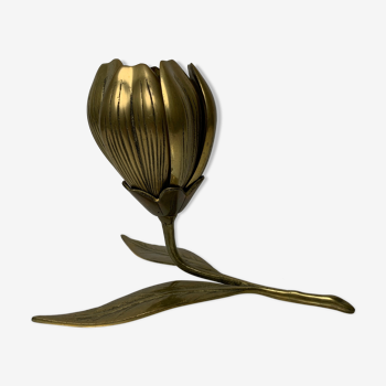 Ashtray flowers on brass stem with 6 removable ashtray petals