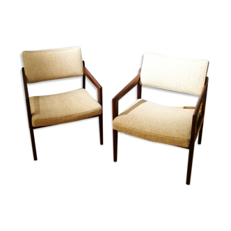 Vintage teak armchairs by designer Rudolf Glatzel for Thonet, from the 60s