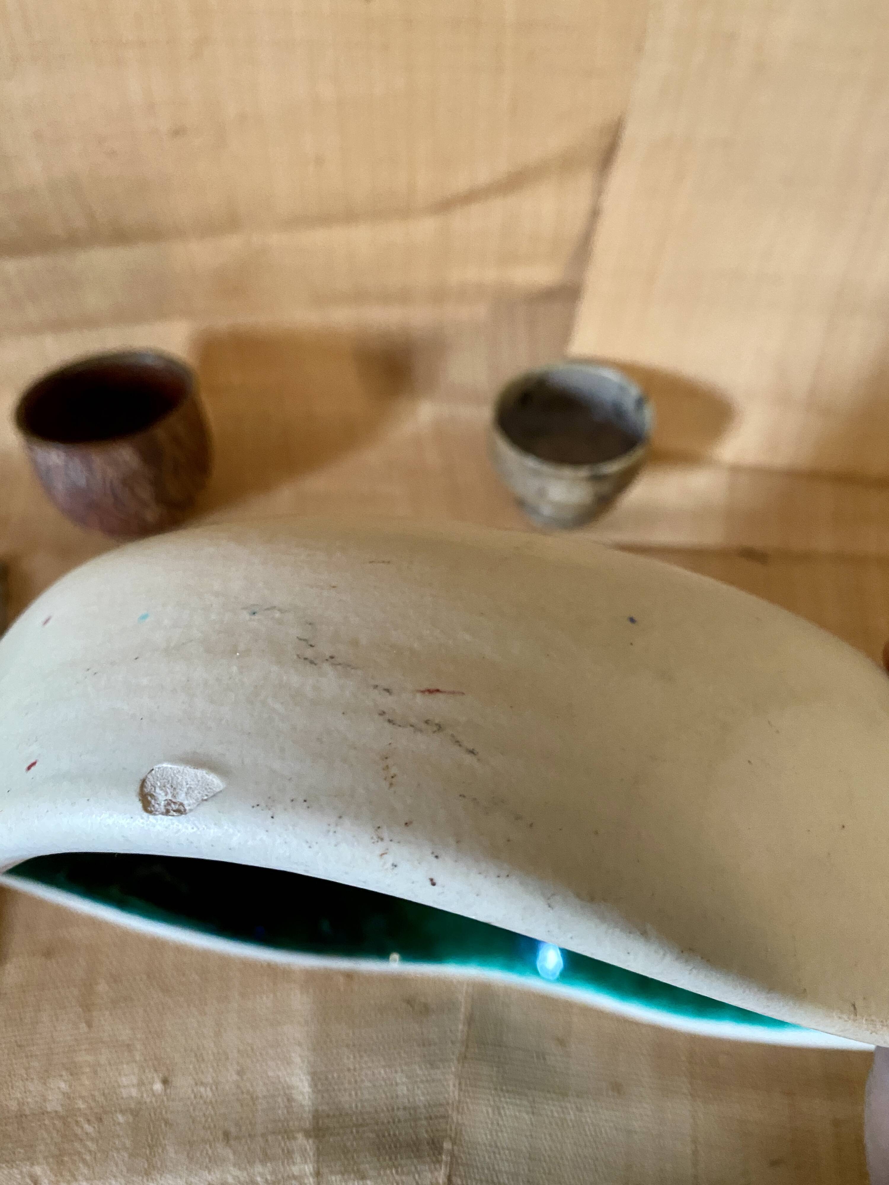 Sèvres Keramos salad bowl, 1950-60