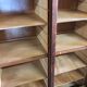 Solid oak notary curtain cabinet
