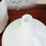 White blown glass vase ikea