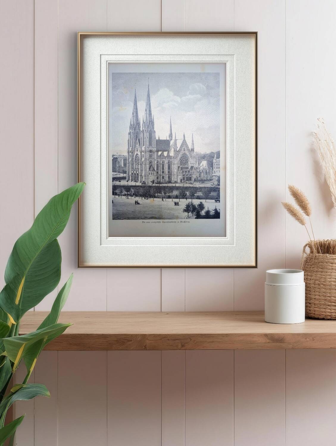 Saint Paul’s Church in Strasbourg, printed in 1897.