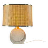 Brutalist Travertine Table Lamp Circa 1980
