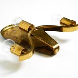 Large heavy Mid Century brass wall light from a German church