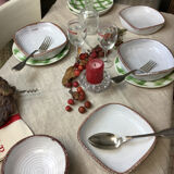 Set of vintage cups made in France Vallauris