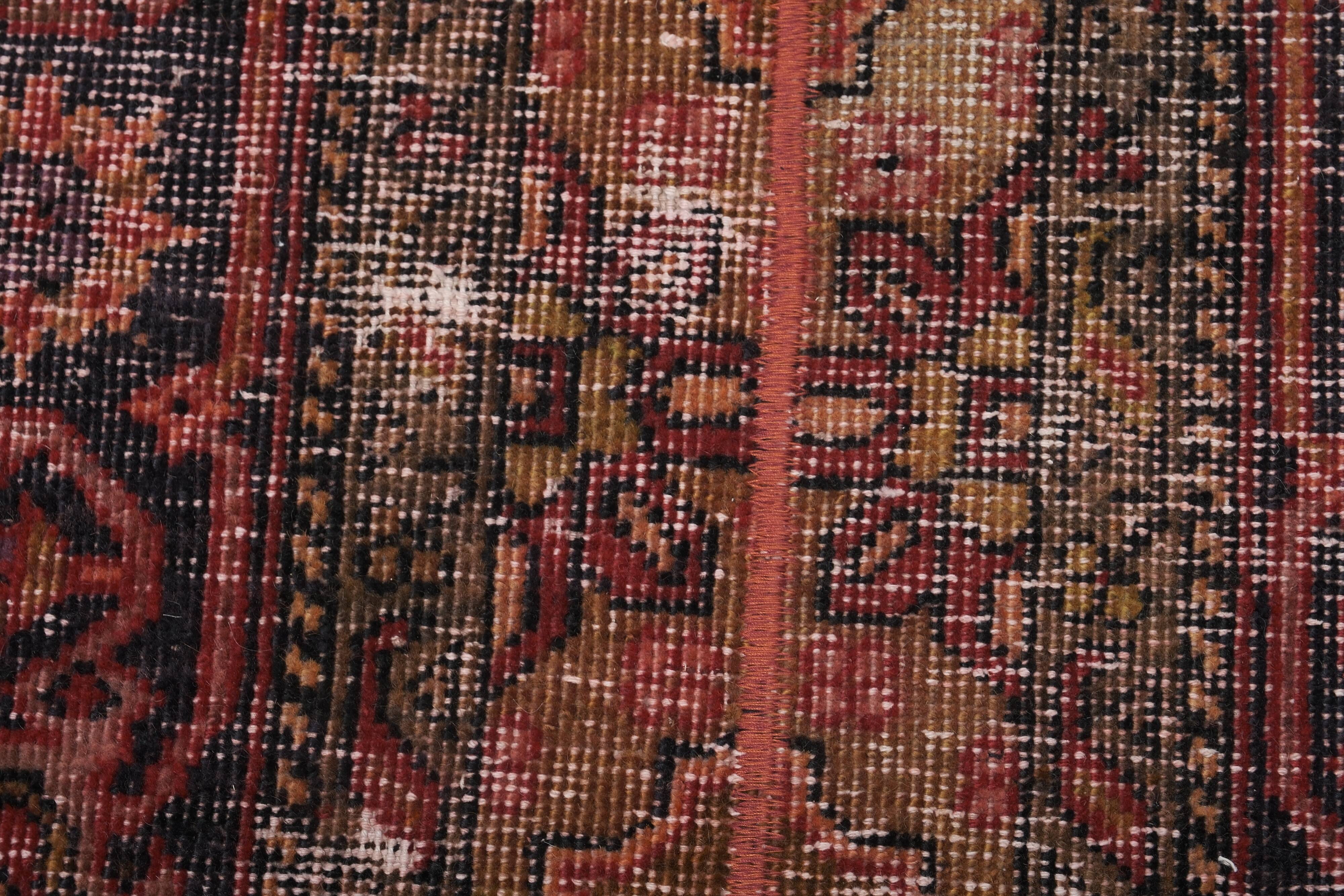 Vintage Turkish Oushak Rug Handwoven 65x407 cm