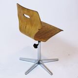 Swiss made height adjustable childrens school chair by Embru, 1960